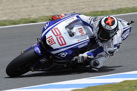 Lorenzo holt Bestzeit im Warmup: Enge Kiste in Jerez