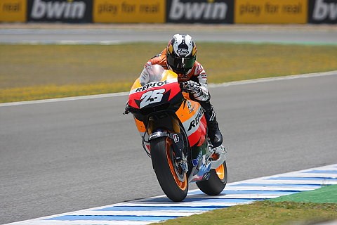 Pedrosa holt Bestzeit bei Jerez-Test: Rossi nach Sturz auf zwei