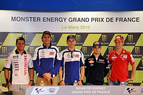 Lorenzo, Rossi und Co zur Pressekonferenz: Testauswertung und Wetterjammern