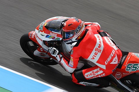 Bradl hatte Pech: Die ersten zwei Reihen waren drin