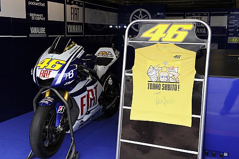 Rossi-Comeback noch unklar: Schmerzen beim Superbike-Test