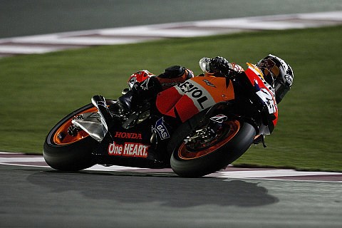 Pedrosa hatte Probleme mit dem Arm: Kaum noch Kontrolle über die Maschine