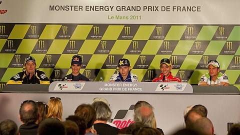 Pressekonferenz von Le Mans: Edwards, Pedrosa, Lorenzo, Rossi, de Puniet