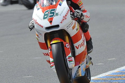 Bradl holte nasse erste Bestzeit: Abbruch kurz vor Schluss