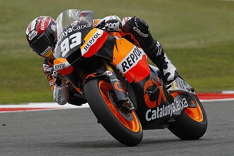 Marquez, de Angelis und Smith in Reihe eins: Marquez gewinnt nasses Qualifying
