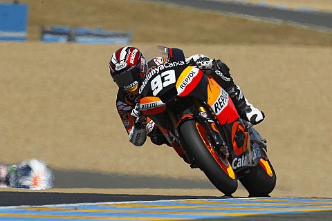 Marquez im Warm-Up wieder klar voraus: Bradl erreicht vierten Rang