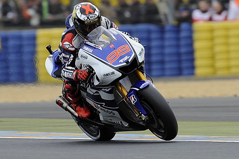 Lorenzo feiert Regensieg in Le Mans: Rossi erkämpft gegen Stoner Platz zwei