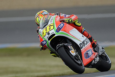 Rossi Zweiter mit angelaufenem Visier: Musste diese Bedingungen nutzen