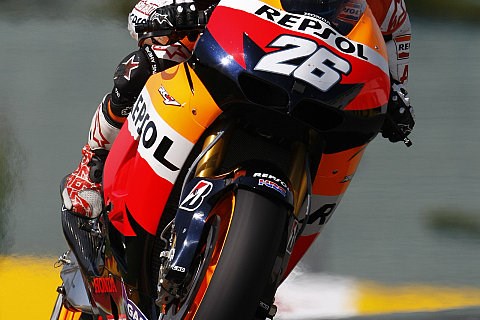 Pedrosa schnappt sich die Pole: Rein spanische erste Reihe
