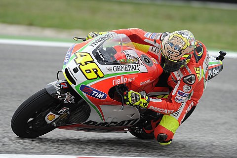 Hayden kann nur begrenzt testen: Rossi freut sich über neue Schwinge