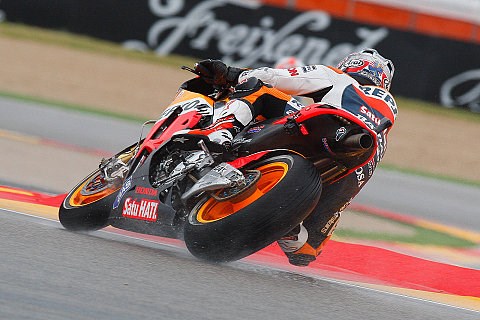 Pedrosa zog es ganz nass vor: Gefühl bei Regen war gut