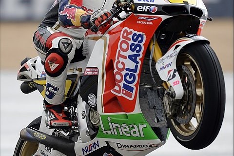 Bradl am Freitag auf Rang vier: Bremsverhalten noch verbesserungswürdig