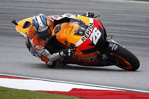 Pedrosa gewinnt Abbruchrennen in Sepang: Lorenzo schleppt Platz zwei ins Ziel