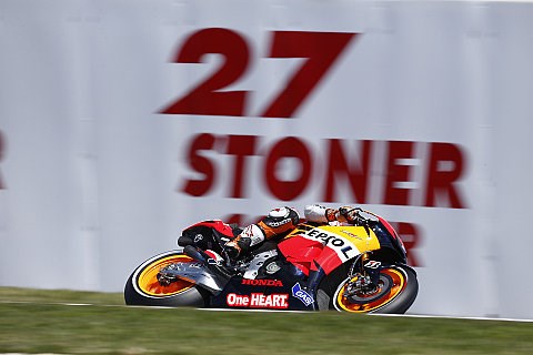 Stoner stürzt und holt Pole: Lorenzo recht klar vor Pedrosa