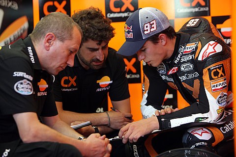 Die Mannschaft des Weltmeisters: Marc Marquez setzt auf deutschen Telemetrie-Experten