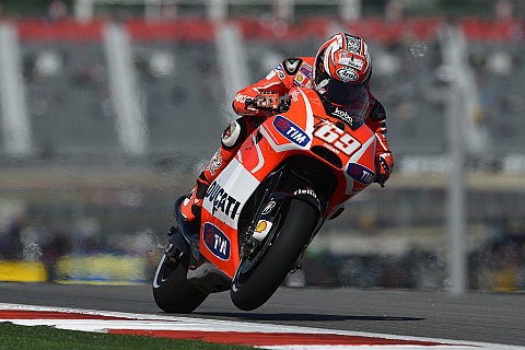 Hayden kam auf harten Reifen zurecht: Runden sind noch zu langsam