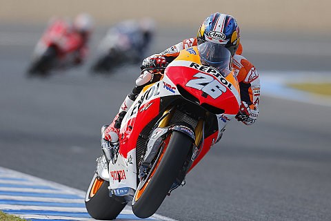 Pedrosa: Bike sieht recht gut aus: Unbedeutender Ausrutscher