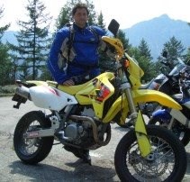 Suzuki DR-Z SM auf Tour Suzuki DR-Z SM auf Tour