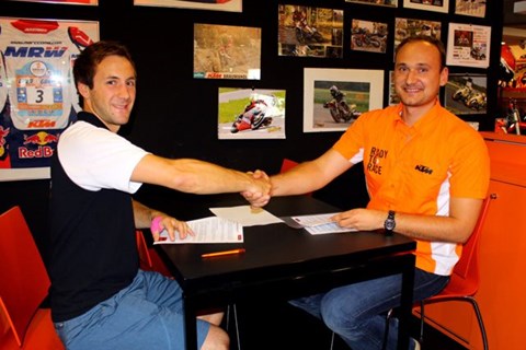 Lars Enöckl bei KTM