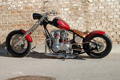 Z1000 Chopper Umbau