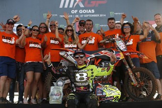 KTM Werksfahrer Tony Cairoli erneut MXGP Weltmeister auf KTM