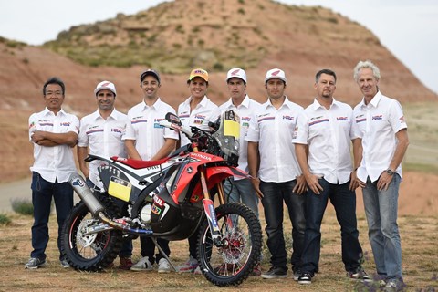 Hondas Team HRC mit der CRF 450 Rallx bei der Dakar 2015
