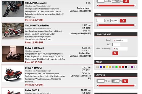 1000PS Motorrad Gebrauchtbörse