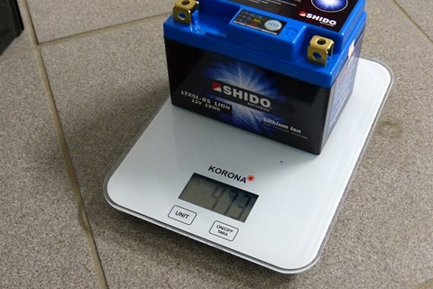 Li Ionen Akku im Motorrad