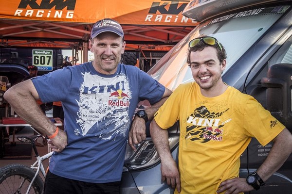 Finales Pressegespräch mit Walkner nach der Rally Dakar