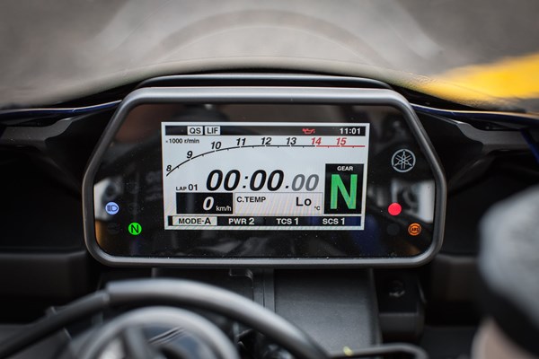 Yamaha R1 2015 Display und Bordmenü