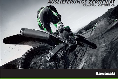 Kawasaki MX Auslieferungszertifikat