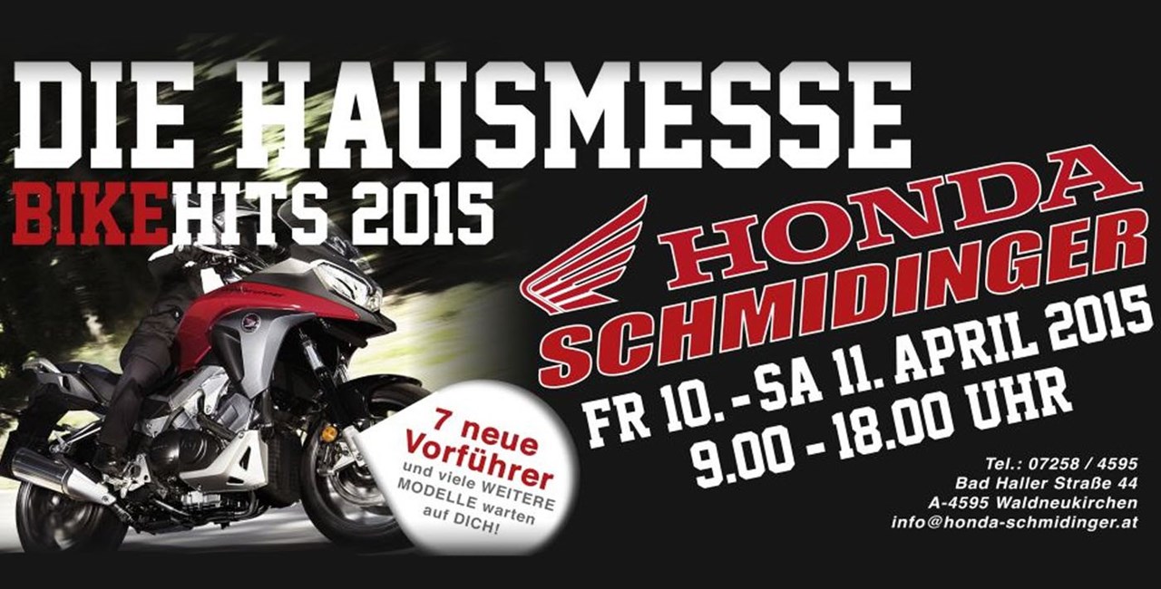 Die Hausmesse - Bikehits 2015 Freitag 10. bis Samstag 11. April