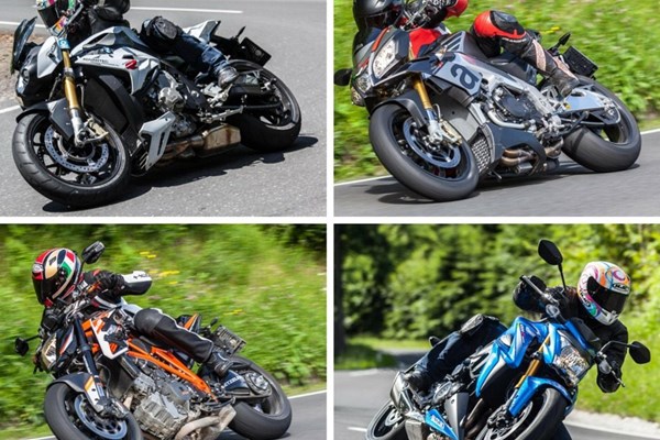 Nakedbike Vergleich 2015 - KTM BMW Suzuki Aprilia