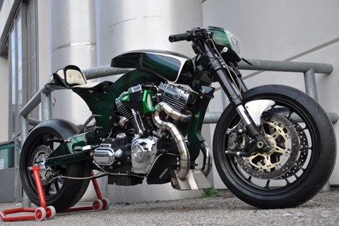 Harley-Custombike von North Coast Custom, Italien