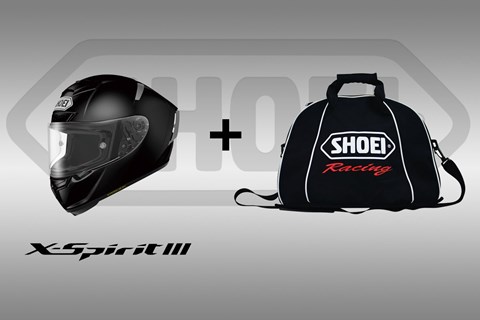 Shoei schenkt Racing Bags zu ersten 100 X-Spirit III Käufen