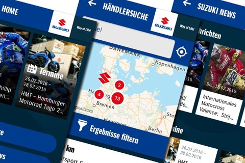 Die neue SUZUKI MOTORRAD APP ist da!