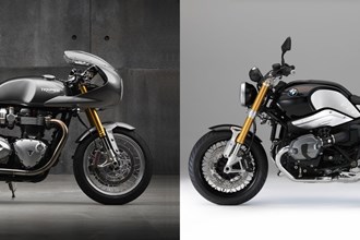 Triumph Thruxton R vs. BMW R nineT Vergleich - Vorschau Triumph Thruxton R vs. BMW R nineT Vergleich - Vorschau