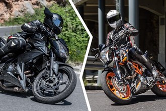 A2 Naked Bike Vergleich - KTM 390 Duke vs. Kawasaki Z300 A2 Naked Bike Vergleich - KTM 390 Duke vs. Kawasaki Z300