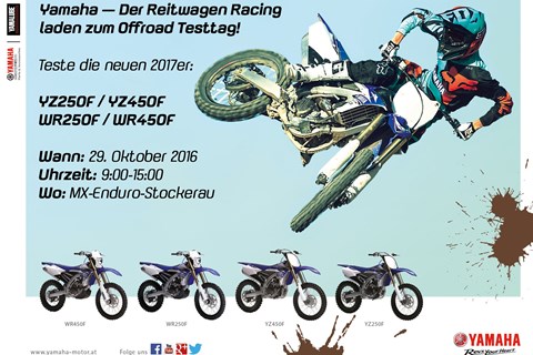 Yamaha lädt zum Offroad Testtag 2016 ein!