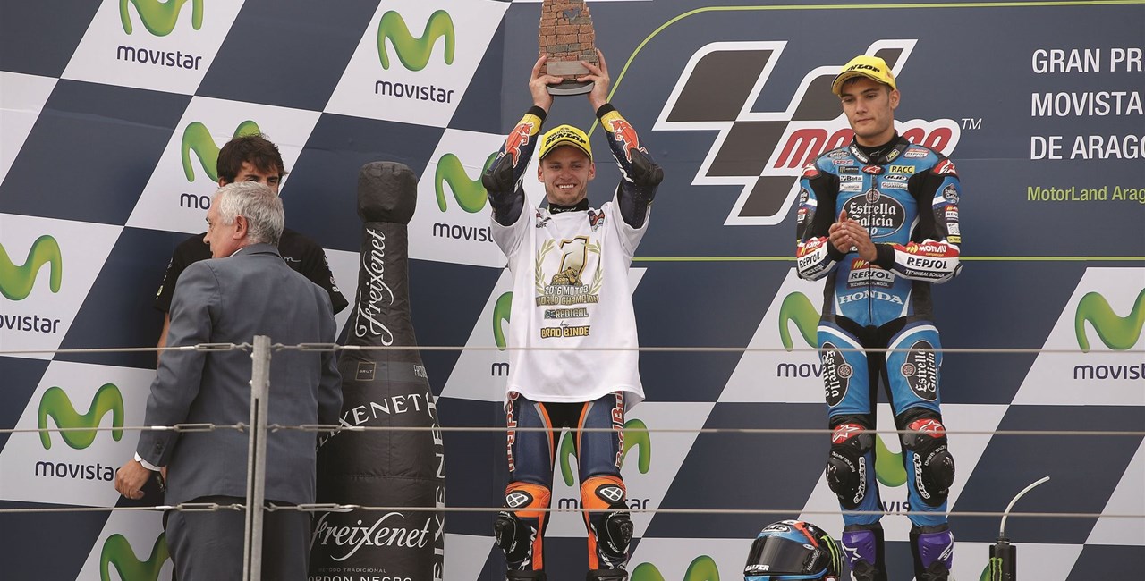 KTMs Brad Binder Moto3 Weltmeister 2016!