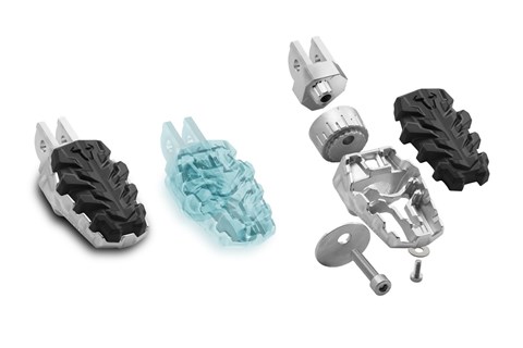 Kantige Rundungen von SW-Motech: EVO Fußraste für mehr Komfort