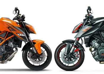 KTM 1290 Super Duke R Vergleich alt gegen neu KTM 1290 Super Duke R Vergleich alt gegen neu
