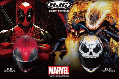 HJC HELMETS heißt DEADPOOL & GHOST RIDER wilkommen