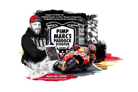 Pimpe den Paddock Scooter von MotoGP Weltmeister Marc Marquez