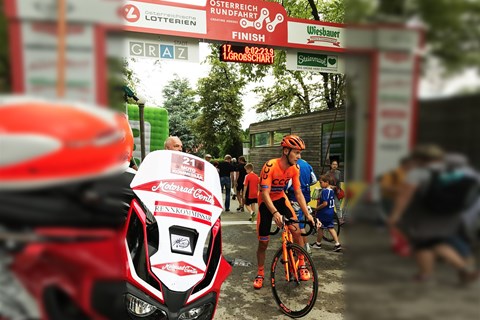 Honda Motorräder begleiten die Österreich Radrundfahrt