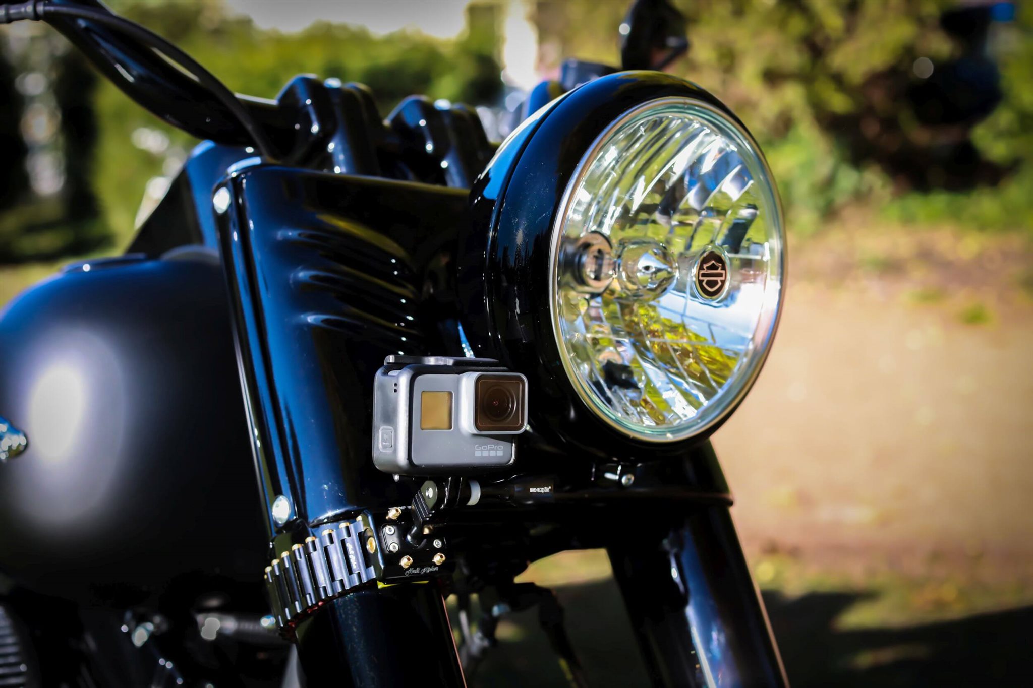 iSHOXS Hell Rider Pro X Heavy Duty Motorrad Halter passend für GoPro Rollei Sony 