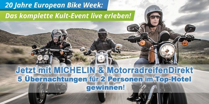 Mit MotorradreifenDirekt.at & Michelin zur European Bike Week