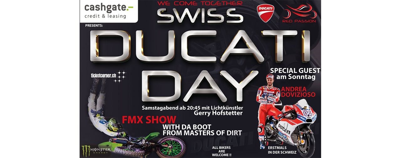 1. Swiss Ducati Day in Hinwil mit noch mehr "Wow-Effekten"