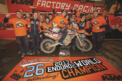Joseph Garcia & KTM gewinnen Enduro2-Weltmeisterschaft 2017