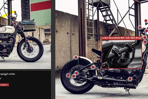 ABM bietet innovatives Tool zur Präsentation von Motorradumbauten